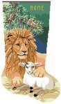 (image for) The Lion and The Lamb Stocking